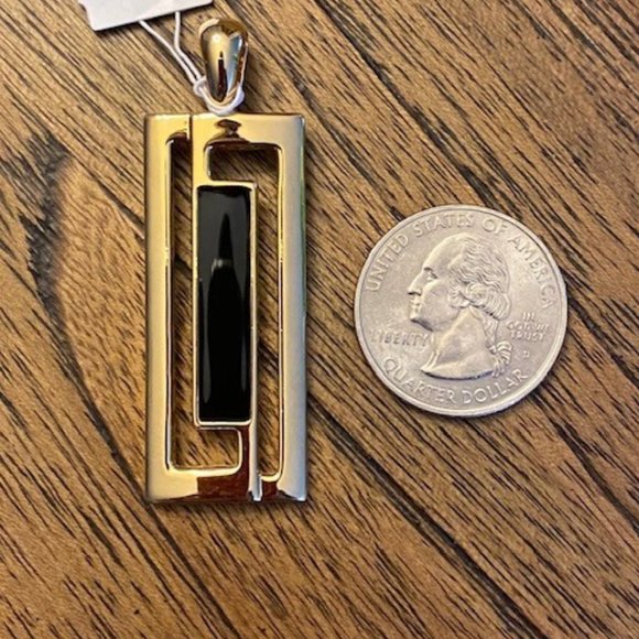 LIA SOPHIA Sleek Rectangular Pendant Slide - Picture 5 of 5